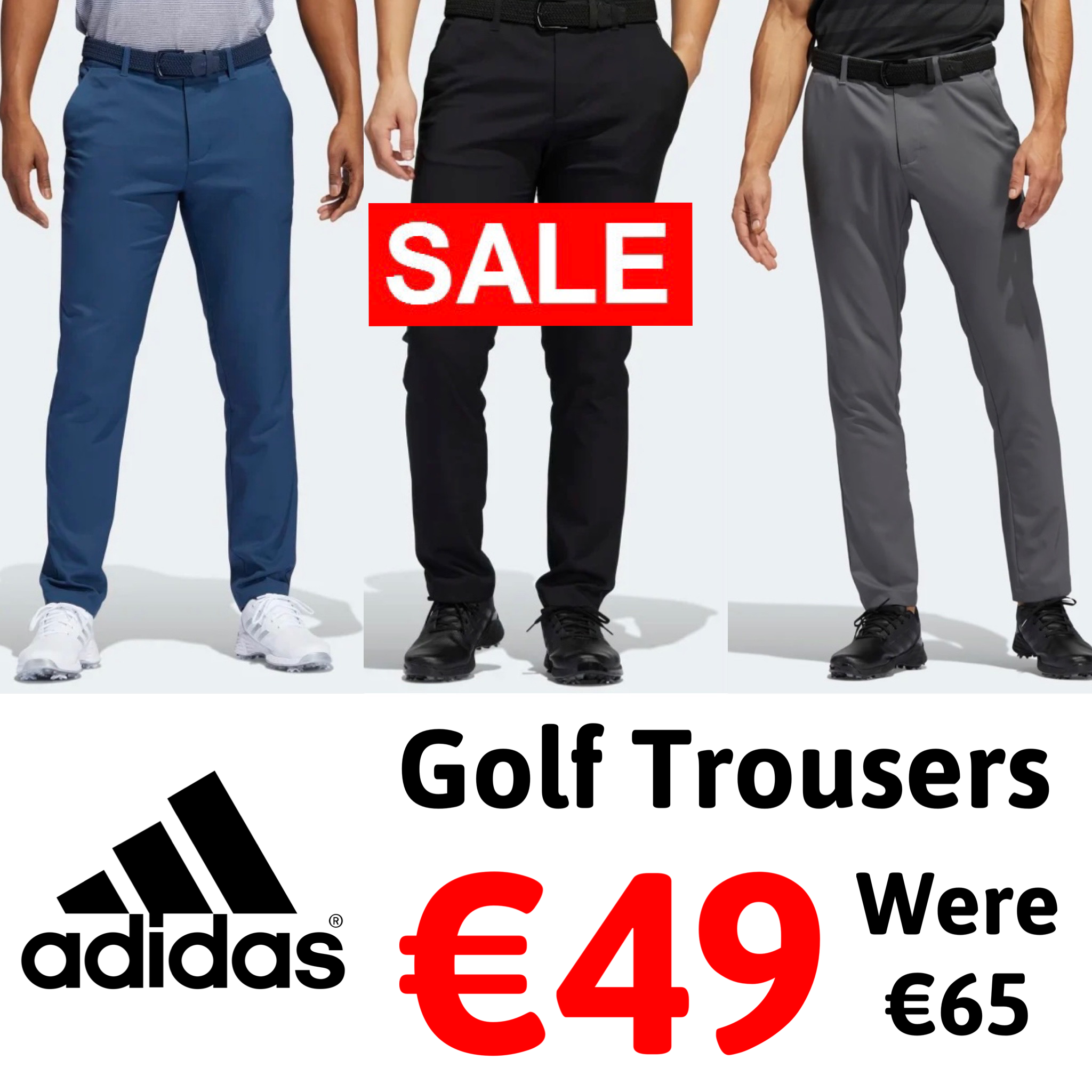 Adidas Ultimate 365 Tapered Mens Golf Trousers Gleeson Sport Scene