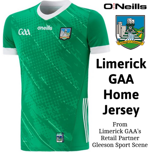 O'Neills Limerick GAA Home Jersey 2023 (Green White)