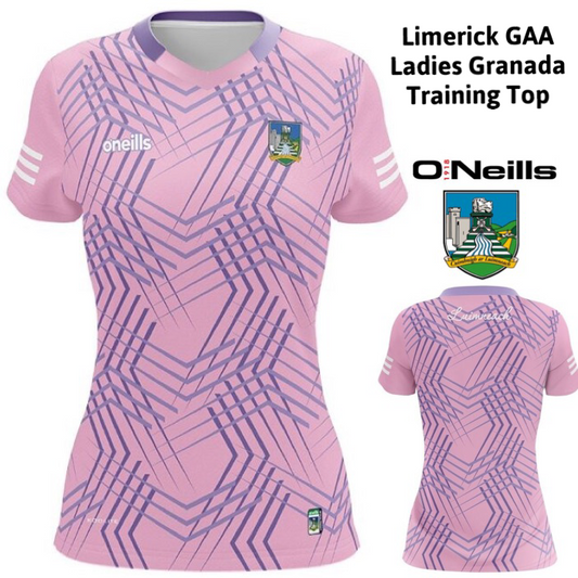 O'Neills Limerick GAA Granada Training Top Women's (Cotton Candy)