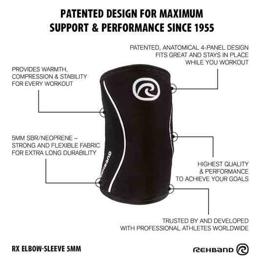 Rehband RX Elbow Sleeve 5mm