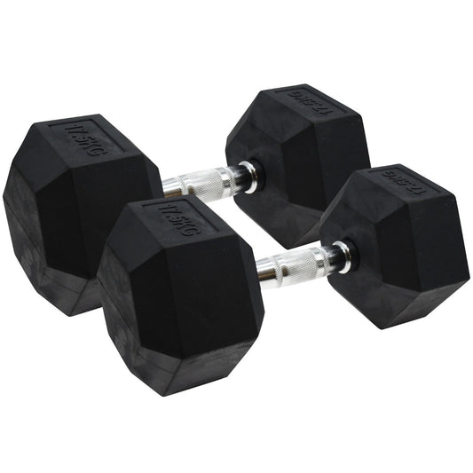 Ufe Pro Hex Dumbells 17.5kg X 2