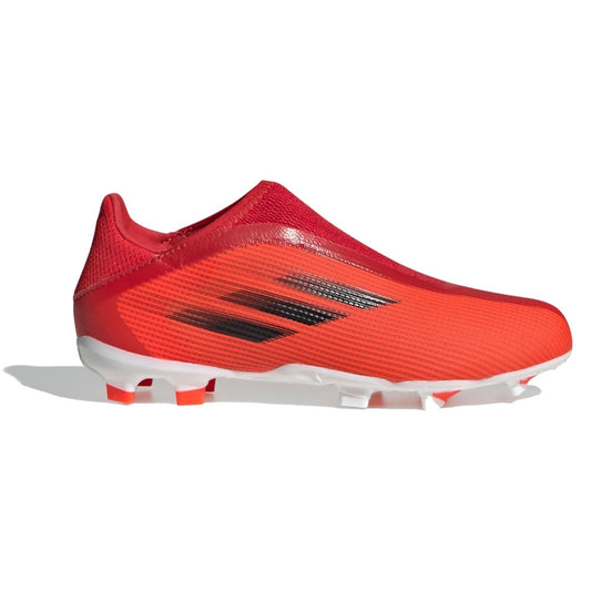 Adidas X Speedflow .3 Firm Ground Junior Football Boots (Red Black FY3257)