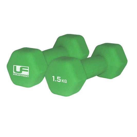 Urban Fitness Hex Dumbells Neoprene Covered 1.5 Kg