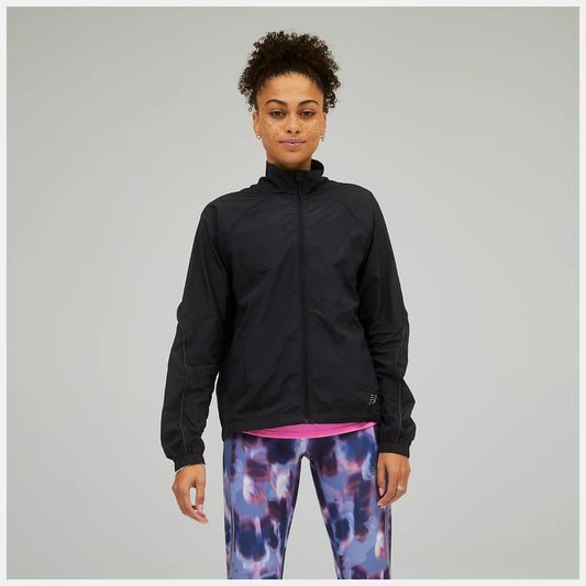 New Balance Impact Run Packable Jacket Womens (Black)