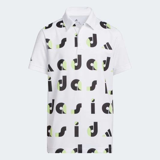 Adidas Printed Polo Shirt Junior (White)