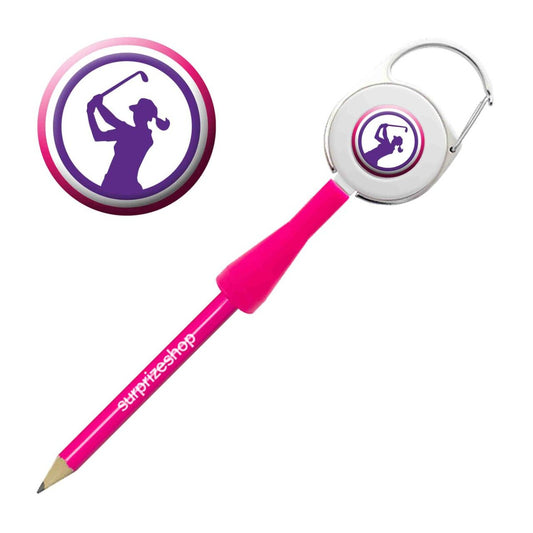 Surpizeshop Lady Golfer Retractable Pencil