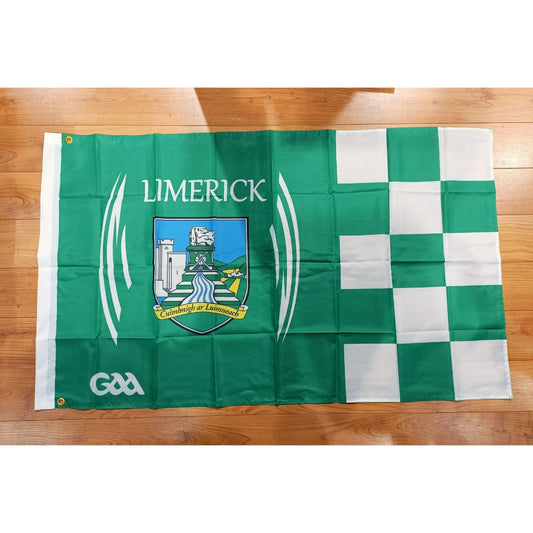 Limerick GAA 5’x3’ Flag (Green White)
