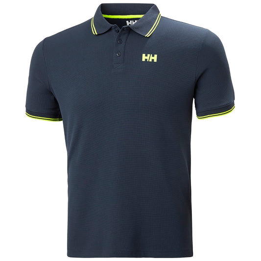 Helly Hansen KOS Quick Dry Polo Shirt Mens (Navy Lime 598)