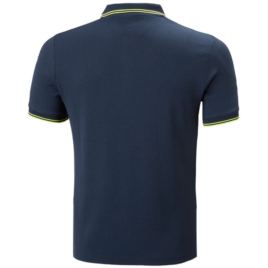 Helly Hansen KOS Quick Dry Polo Shirt Mens (Navy Lime 598)