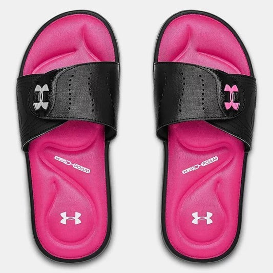 Under Armour Ignite IX Ladies Slide (Black Pink 003)