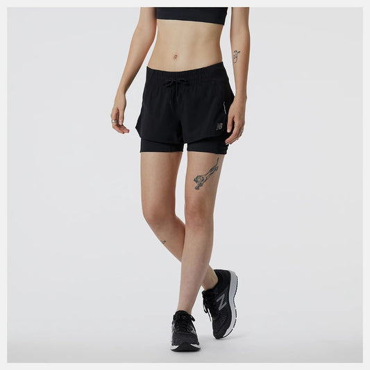 New Balance Impact Run 2in1 Shorts Women's (Black)
