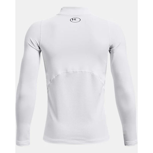 Under Armour Coldgear Mock Long Sleeve Baselayer Junior (White 100)
