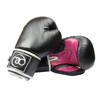 Fitness Mad Women's Spar Gloves 8oz (Black Pink)