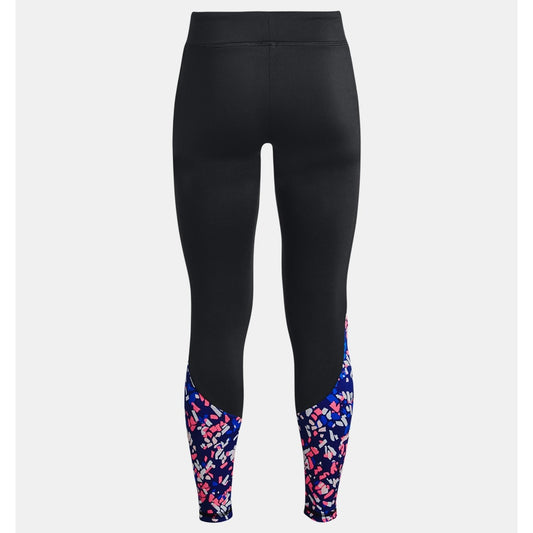 Under Armour Coldgear Novelty Leggings Girl's (Black Pink 002)