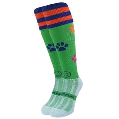 Wacky Sox Paws For Thought Hockey Socks Girl's (Green)