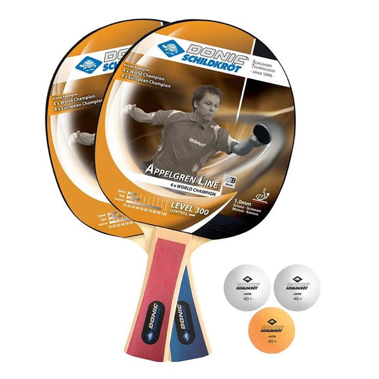 Donic-Schildkroet Appelgren 300 Table Tennis Paddle & Balls Set