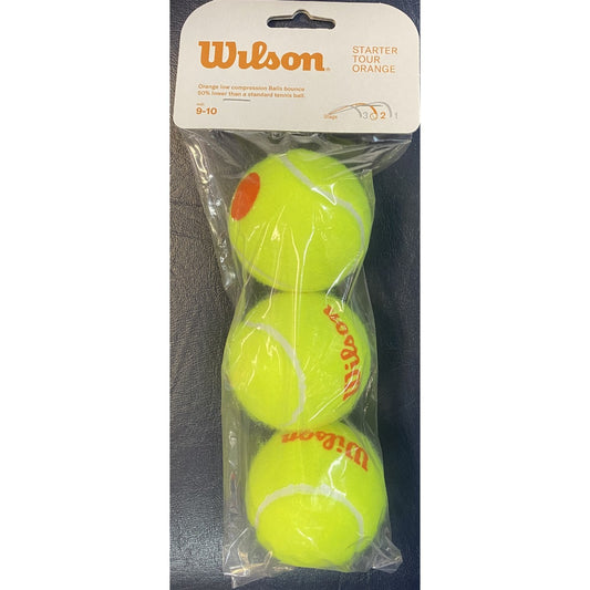 Wilson Starter Orange Tennis Ball x 3 