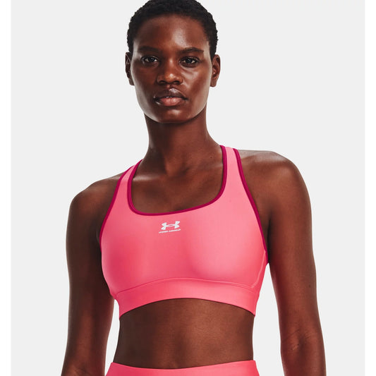 Under Armour Bra Mid Padless Women's (Pink 683)