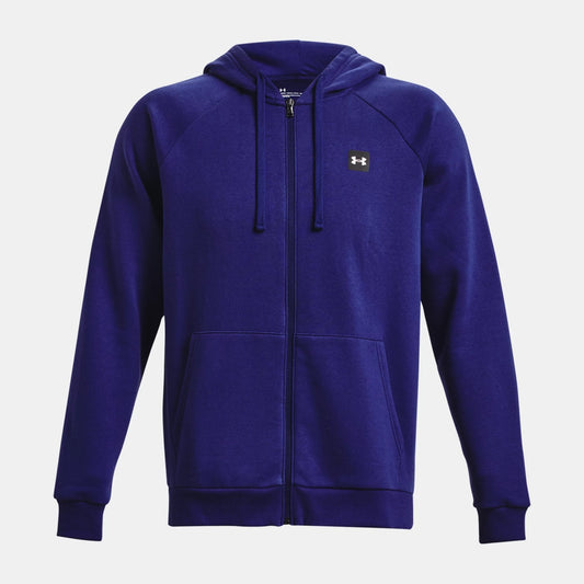 Under Armour Fleece Full Zip Hoody Men's (Sonar Blue White 468)