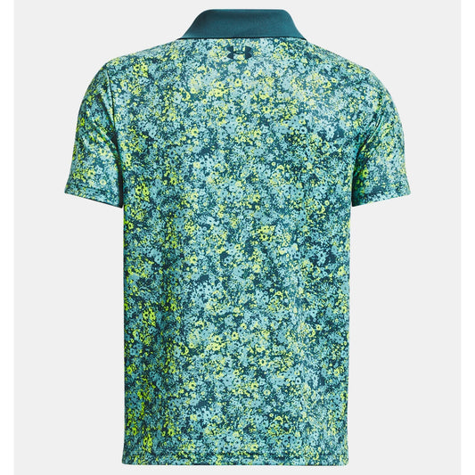 Under Armour Performance Floral Speckle Polo Shirt Boys (Lime 369)