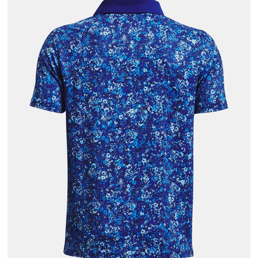 Under Armour Performance Floral Speckle Polo Shirt Boys (Royal 400)