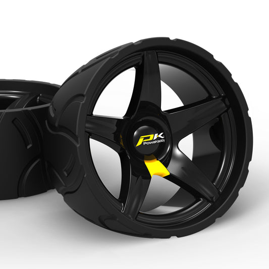 Powakaddy Wide Golf Cart Wheels Pair