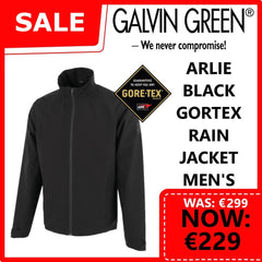 Galvin Green Arlie Black Goretex Rain Jacket Men's
