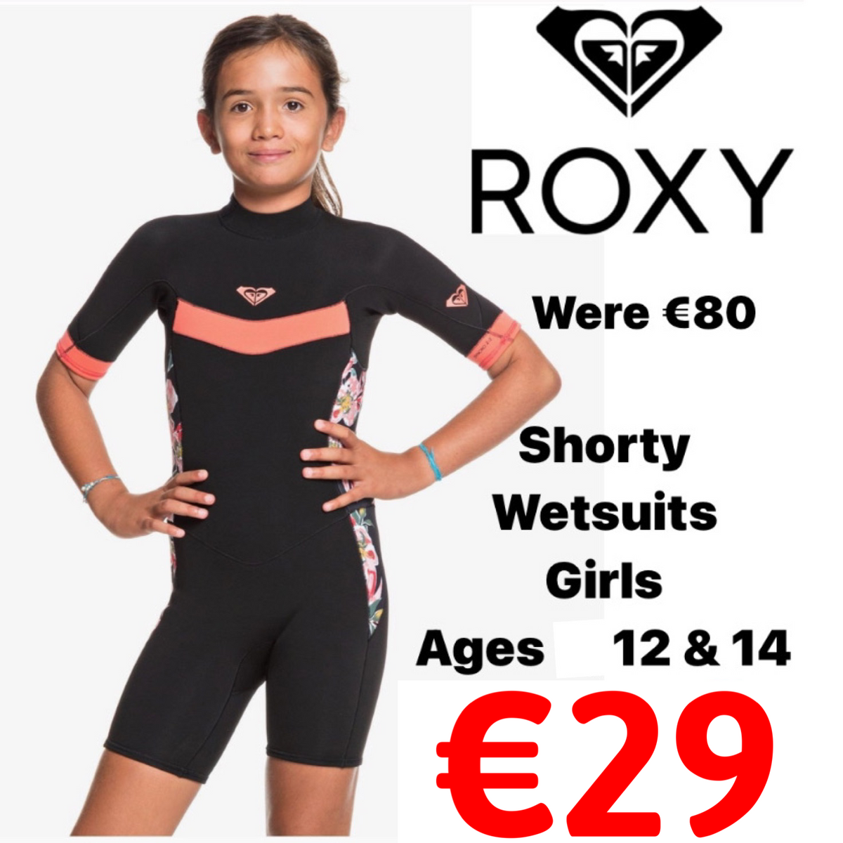 Roxy Shorty Wetsuit Girls