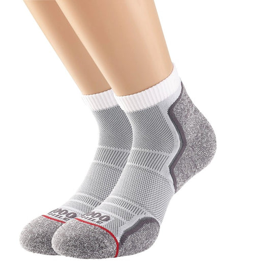 1000 Mile Run Anklet Single Layer Sock Twin Pack Ladies