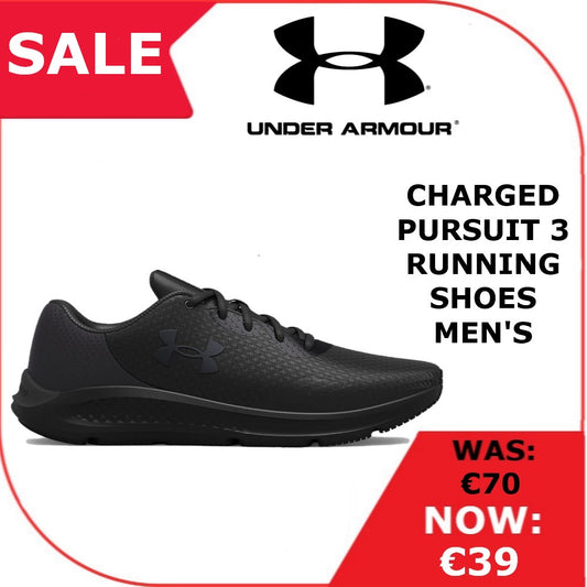 Under Armour Charged Pursuit 3 Running Shoes Men's (Black 002)