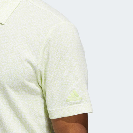 Adidas Abstract Golf Polo Shirt Men's (White Lime)