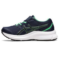 Asics Jolt 3 Ps Junior Running Shoe (Navy Green 404)