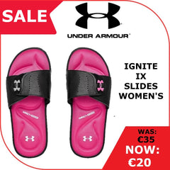 Under Armour Ignite IX Ladies Slide (Black Pink 003)