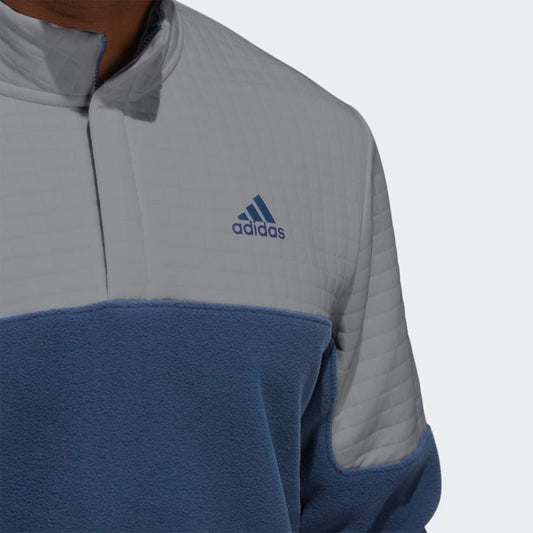 Adidas DWR Colourblock Quarter Zip Sweatshirt Men's (Grey Navy)