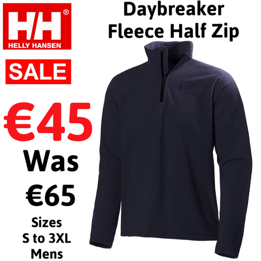 Helly Hansen Daybreaker Half Zip Fleece Pullover Men's (Navy 599)