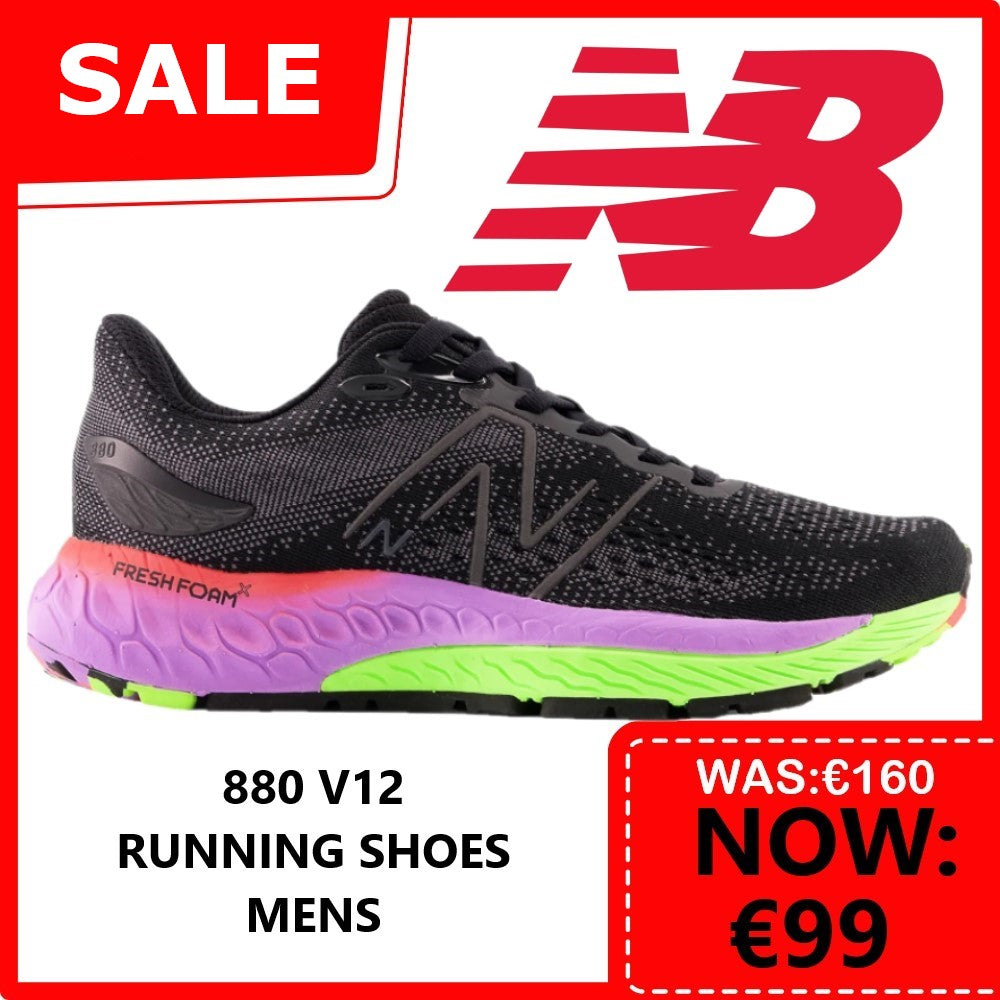 New Balance 880V12 Running Shoes Men's (Black Pixel Green)