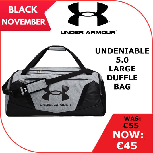 Under Armour Undeniable 5.0 Large Duffle Bag (Grey Black 012)