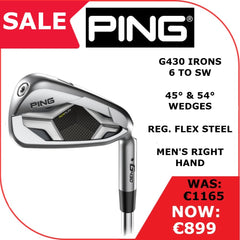 Ping G430 Irons 6 to PW, 45° & 54° Wedges Regular Flex Steel