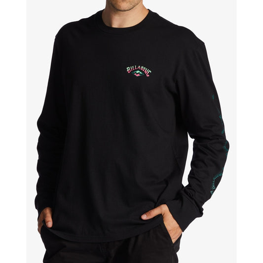Billabong Throw Back Long Sleeve T-Shirt Men's (ABYZT01720 Black)