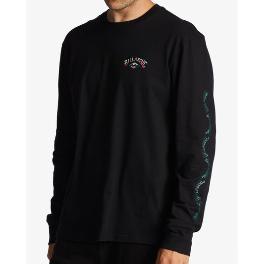 Billabong Throw Back Long Sleeve T-Shirt Men's (ABYZT01720 Black)