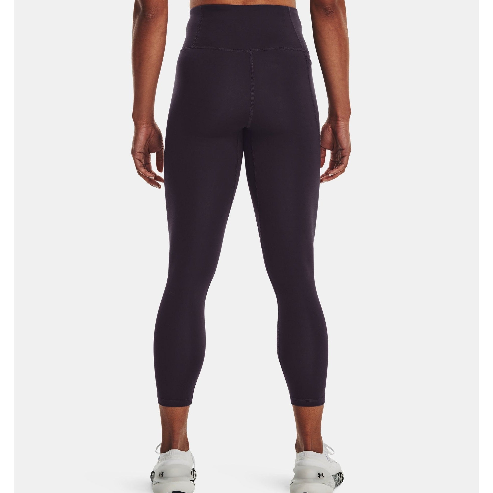 Grey Under Armour Womens HG No-Slip Waistband Ankle Leggings - Get The Label