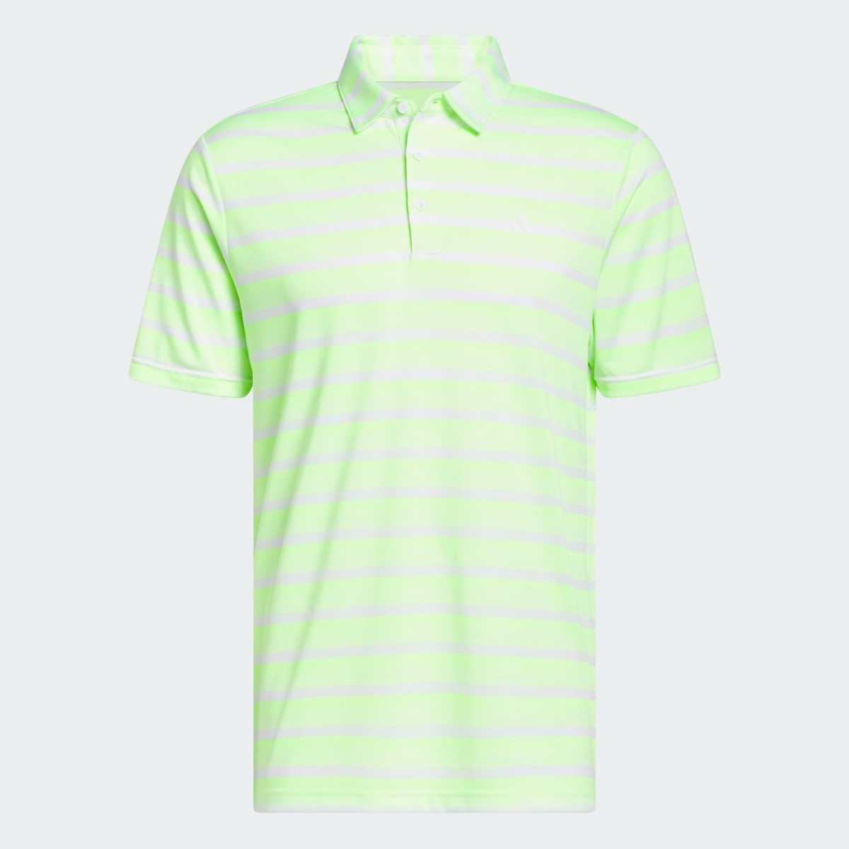 Adidas Golf Two Colour Stripe Polo Shirt Men's (Green White)