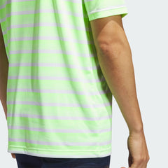 Adidas Golf Two Colour Stripe Polo Shirt Men's (Green White)