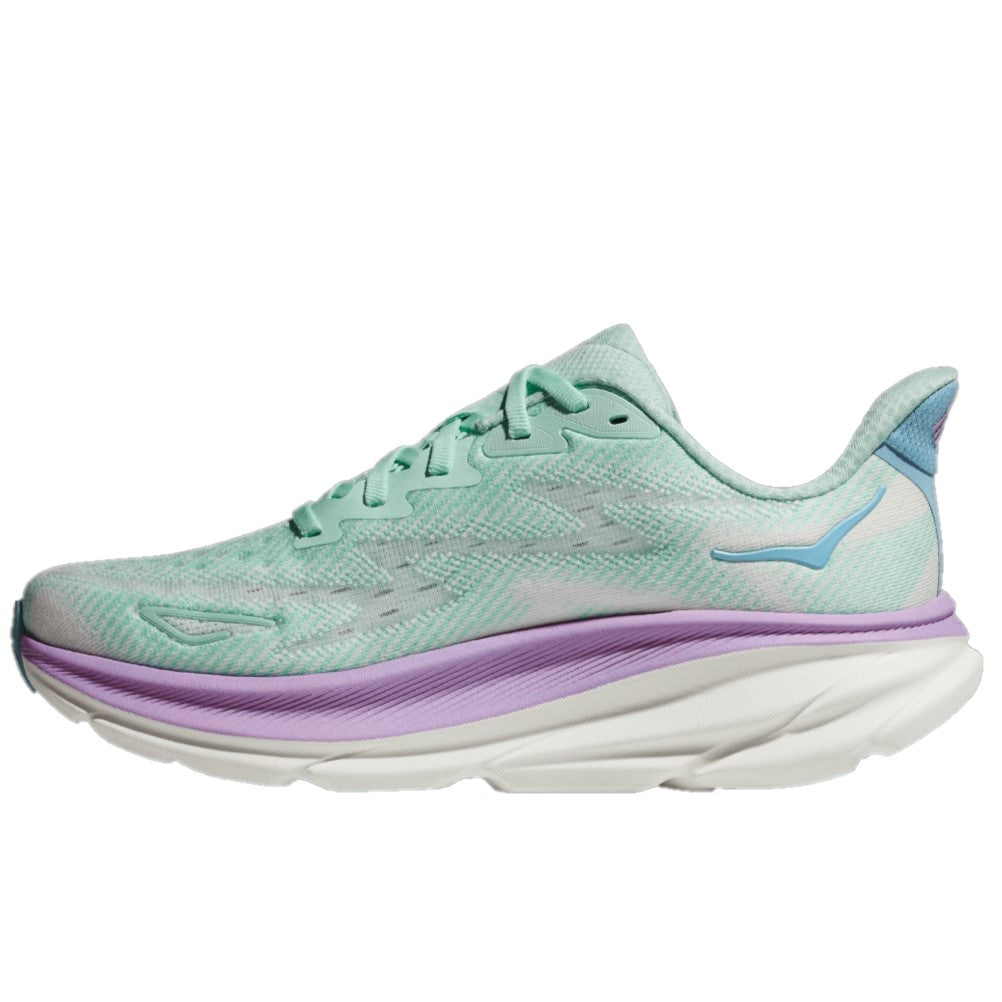 Hoka One One Clifton 4 Womens Running Shoes Teal Green Pink Size 10