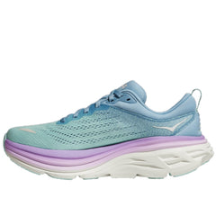 Hoka Bondi 8 Running Shoes Women's Wide (Airy Blue Sunlit Ocean)
