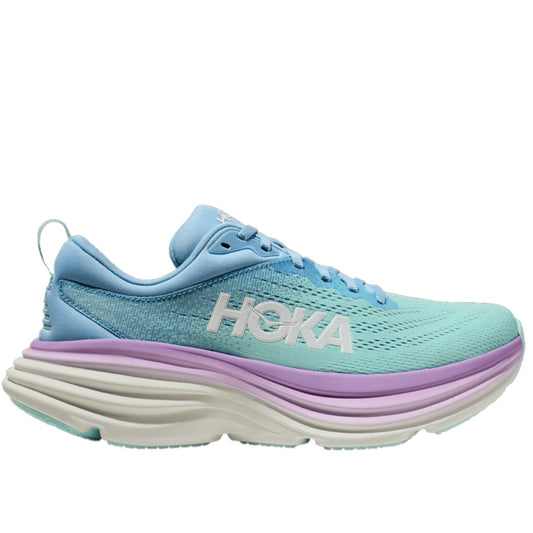 Hoka Bondi 8 Running Shoes Women's (Airy Blue Sunlit Ocean)