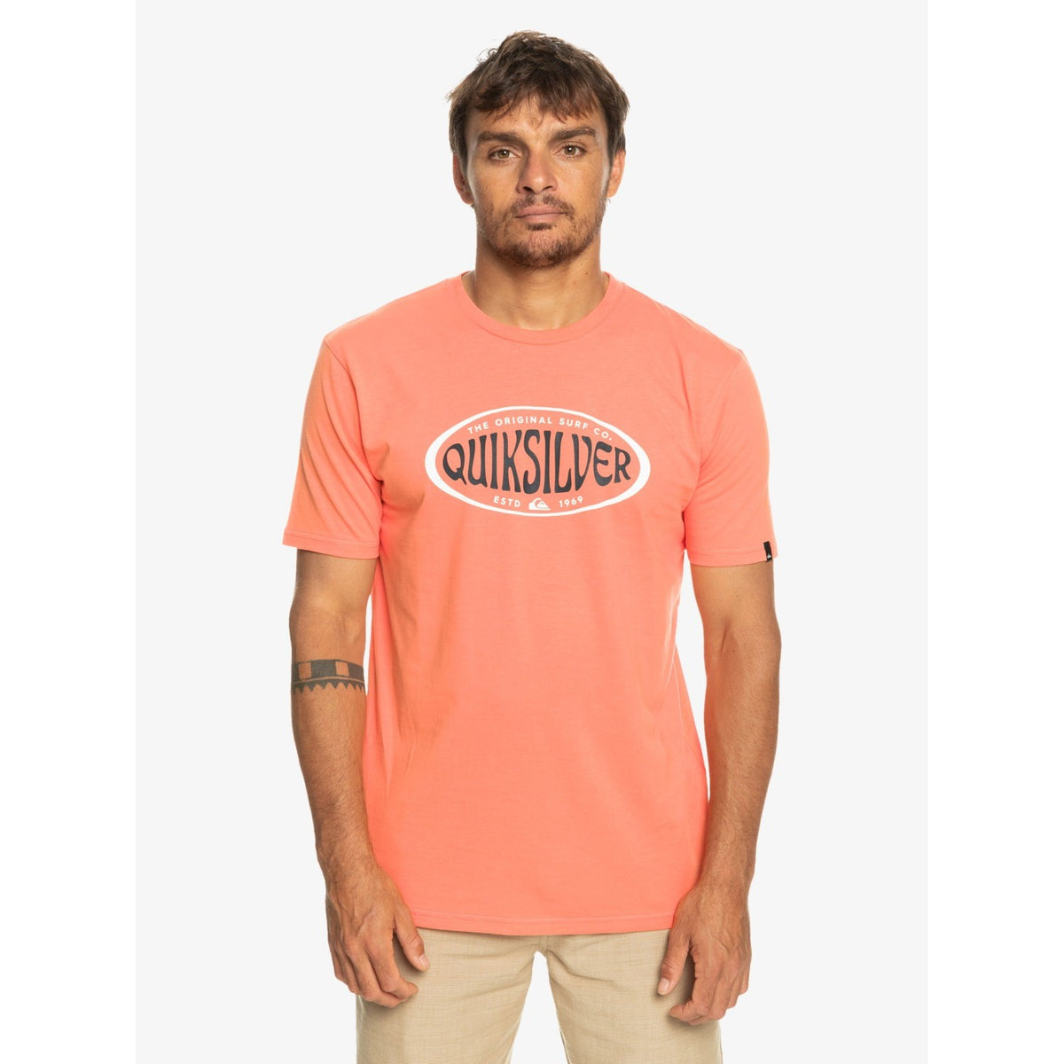 Quiksilver Incircles T-Shirt (Fresh Salmon Sport MHV0) Gleeson Scene –