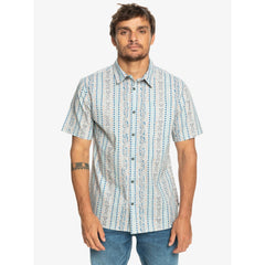 Quiksilver Tracks Short Sleeve Shirt Men's (Grey Violet Tracks SFV6)