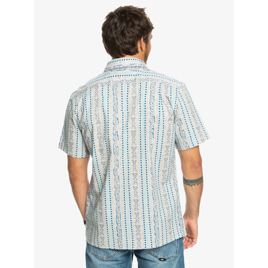 Quiksilver Tracks Short Sleeve Shirt Men's (Grey Violet Tracks SFV6)