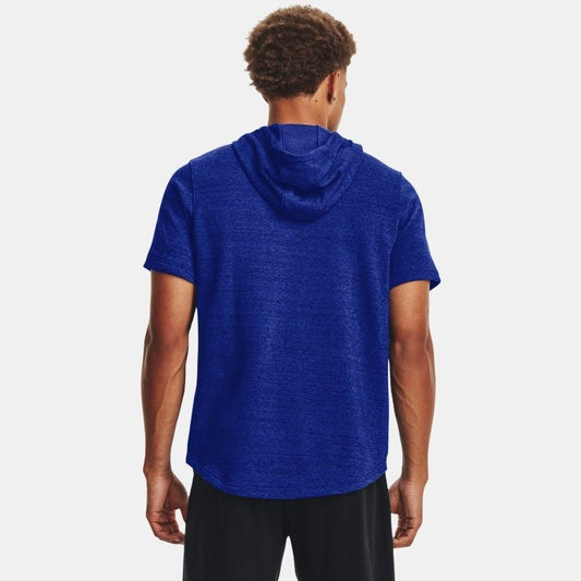 Under Armour Rival Terry Short Sleeve Hoodie Men's (Blue 401)
